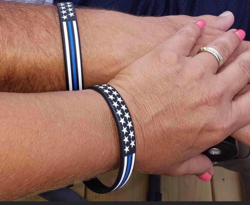 Thin Blue Line Bracelet