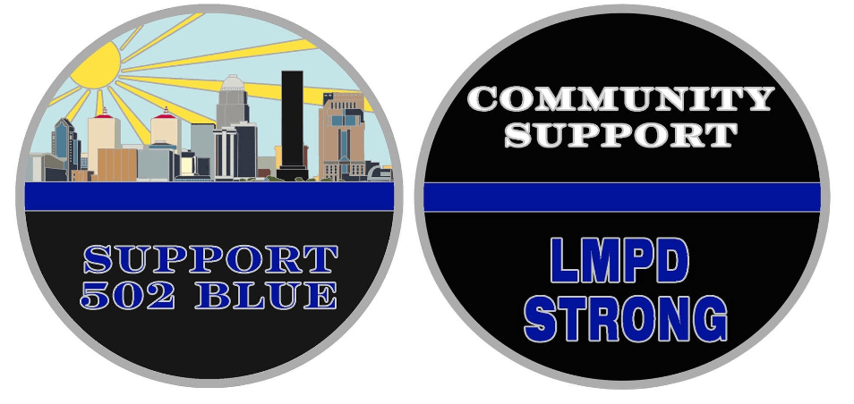 Support 502 Blue Challenge Coin